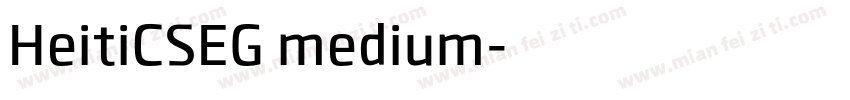 HeitiCSEG medium字体转换